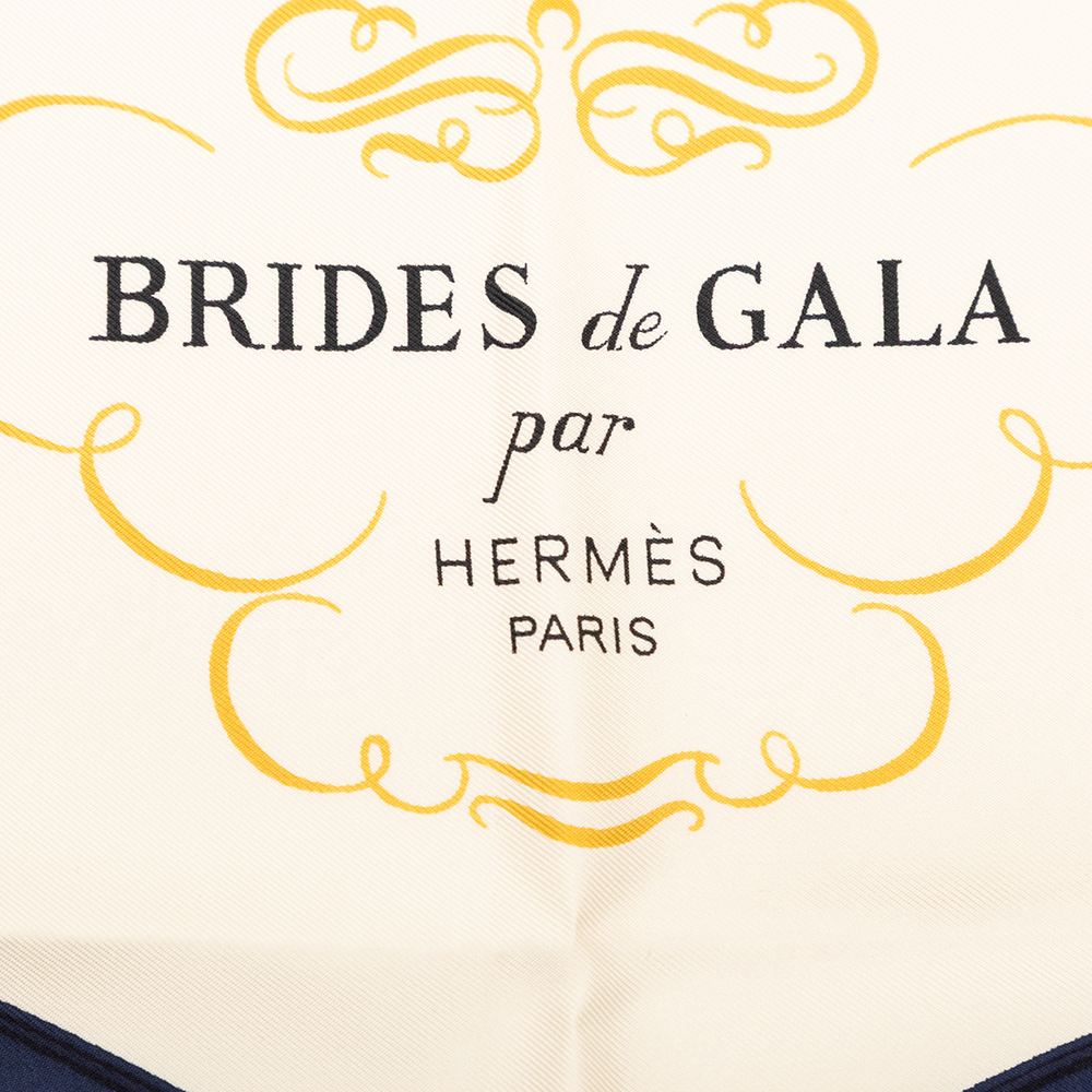 Pre-Loved Hermes Brides de Gala Silk Scarf 90 - Picture 3 of 7
